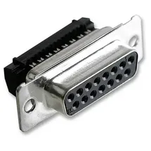 MH CONNECTORS MH10576 D-SUB Buchsenleiste 180° Polzahl: 15 Schneid-Klemm 1St.