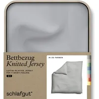 Schlafgut Knitted Jersey Bettwäsche: 135x200cm Bettdecke Bezug einzeln, Multicolor