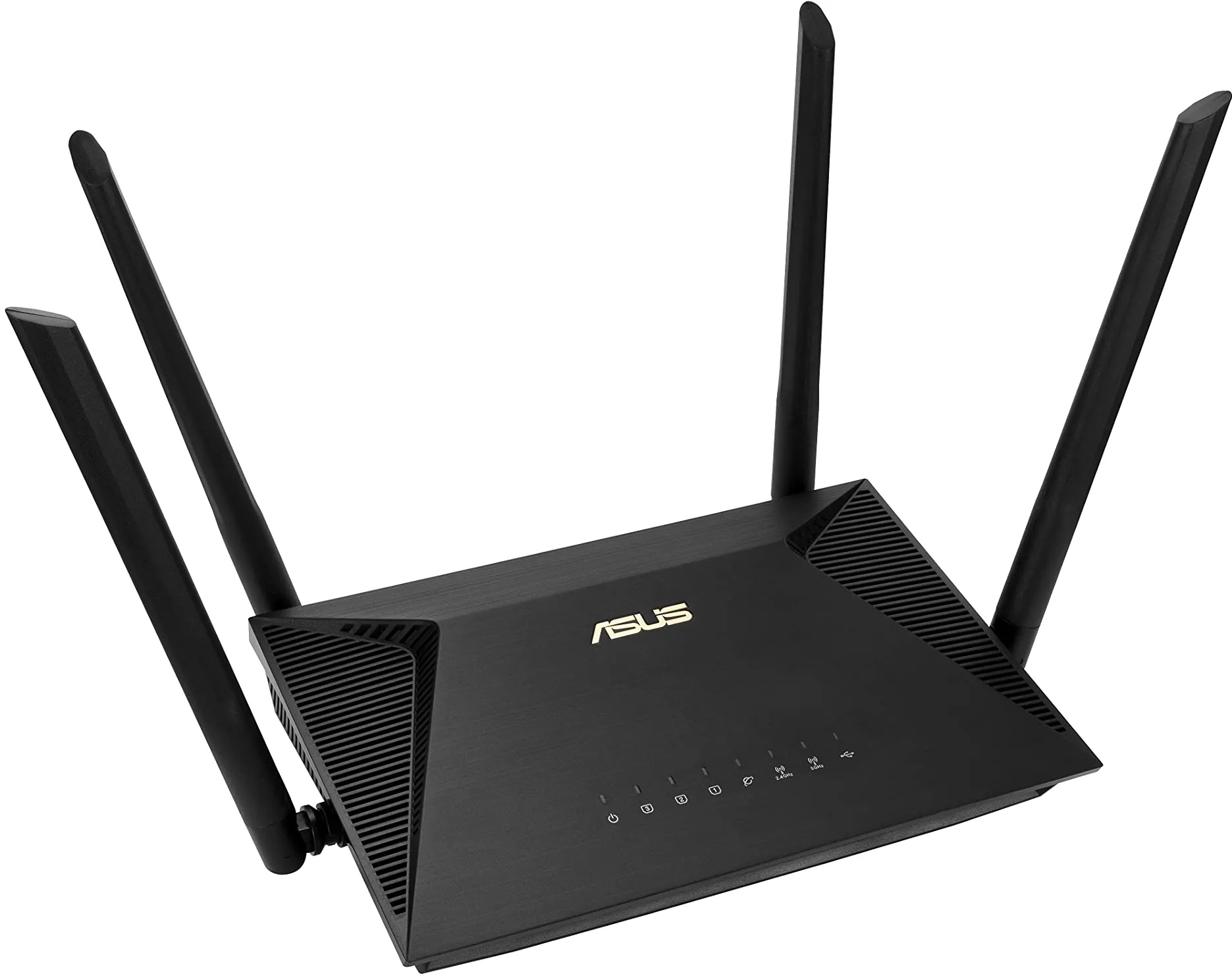 ASUS RT-AX1800U Expandable WiFi Router with Dual Band for Compatibility with Your Devices, Fast Connection via WiFi6, Built-in Internet Protection with Unlimited Updates, Black