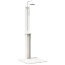 vidaXL Outdoor-Dusche Weiß 75 x 76 x 217 cm