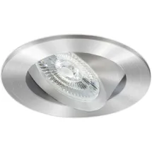 ISOLED Slim68 MiniAMP 1er rund Alu gebürstet 8W 24V DC neutralweiß dimmbar