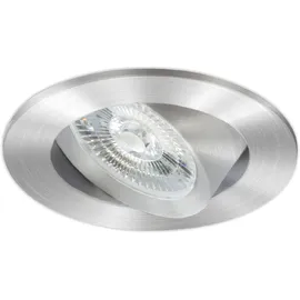 ISOLED Slim68 MiniAMP 1er rund Alu gebürstet 8W 24V DC neutralweiß dimmbar