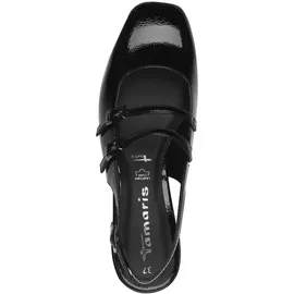 TAMARIS SLingSchwarzLack für Damen, schwarz, Größe 41 EU