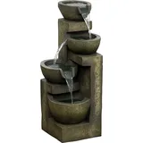Outsunny Springbrunnen mit 4 Stufen