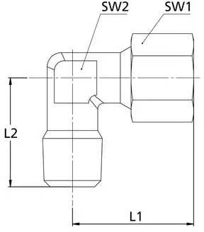 Winkel-Einschraubverschraubung, NPT 3/4 a., Rohr-Ø22, Stahl verz. (WEV3422LSTNPT)