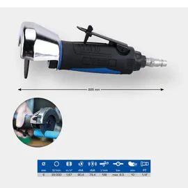 BRILLIANT TOOLS Druckluft-Winkel-Trennschleifer BT160703