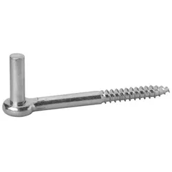 Haken, J,16mm,mit Holzgewinde,zum Einschrauben,Eisen, galvanisch hell verzinkt