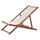 Beliani Anzio Liegestuhl 101 x 54 x 70 cm Braun