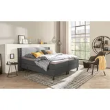 Motor-Boxspringbett  Synda ¦ grau ¦ Maße (cm): B: 200 H: 107