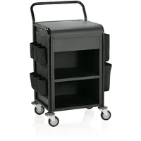 Was Zimmerservicewagen, Aluminium schwarz 56 x 54 x 100