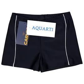 Aquarti Gestreifte Badehose Schwarz/Weiß 158