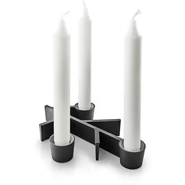 eva solo Kerzenhalter Twig Aluminiumguss Schwarz