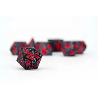 fanroll Silikon Dragon Storm Black Dragon Scales Sharp Edge Würfelset 7 - Multicolor - One Size