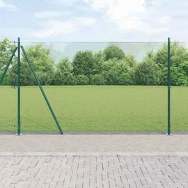 vidaXL Zaunpfosten 1,5 x 250 cm Grün/Stahl
