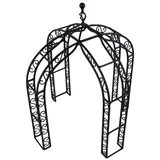 Metall-Pavillon, HxØ: 300 x 250 cm, schwarz