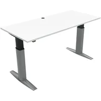 STIER OFFICE Schreibtisch 501-23 Weiß