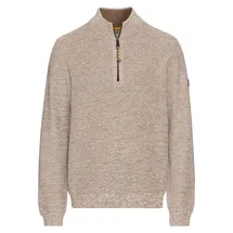 CAMEL ACTIVE Herren Stricktroyer aus Baumwollmix Sand, menswear-3XL