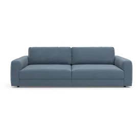 TRENDMANUFAKTUR Big-Sofa TRENDMANUFAKTUR "Bourbon Mega, bequem, viel Platz, Breite 264cm", blau (blau horizon), B:264cm H:84cm T:126cm, 100% Polyester, Sofas, Big-Sofa, extra tiefe Sitzfläche, wahlweise mit Sitztiefenverstellung bestellbar