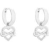 s.Oliver Ohrstecker Infinity-Herz Silber 925 24