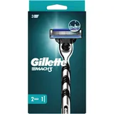 Gillette Mach3 Rasierer + Rasierklingen 2 St.