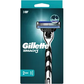 Gillette Mach3 Rasierer + Rasierklingen 2 St.