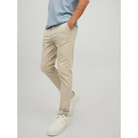 JACK & JONES Marco Chinohose mit Slim Fit in Beige-W32 / L32