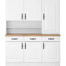 WIHO KÜCHEN Küchenbuffet Erla 150 x 50 x 181 cm Weiß