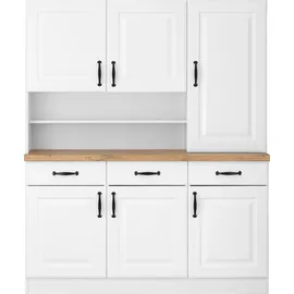 WIHO KÜCHEN Küchenbuffet Erla 150 x 50 x 181 cm Weiß