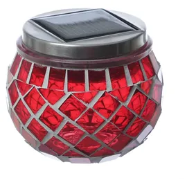 MARELIDA Solarleuchte Glas H: 9,0 cm 4St bunt