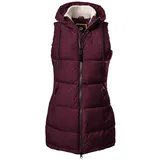 G.I.G.A. DX Damen GW 30 WMN QLTD VST Steppweste mit Kapuze/Funktionsweste in Daunenoptik, Brombeere, 42 - 44