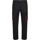 VELILLA 103004 - Mehrtaschenhose (Größe 44) Farbe schwarz und rot