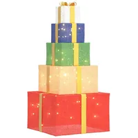 VidaXL Weihnachtsdekoration Geschenkbox 250 LEDs Warmweiß