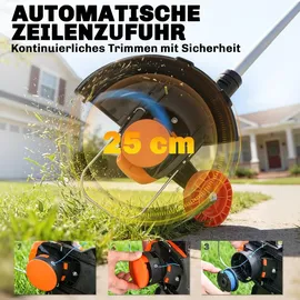 Outsunny Akku-Rasentrimmer 21V inkl. 2 x 4,0 Ah