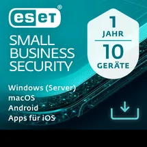 ESET Small Business Security 2025/2026 UPG 10 Geräte 1 Jahr DE Win Android iOS
