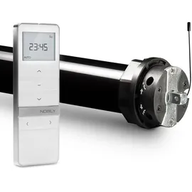 Nobily Profi-Set elektromechanischer Funk-Rolladenmotor PR5 20/15-60 inkl. Funk-Timer Exquisit Handsender für die 60mm Achtkant-Welle | bis 50Kg