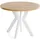 WFL GROUP Runder Ausziehtisch 80-130 x 77 cm Eiche Braun