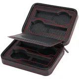 SAFIGLE 4 Uhren Uhrenaufbewahrungsbox Schmuck Uhrenbox Uhrenbox Tasche Schwarz