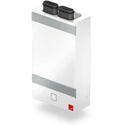 Zehnder Komfort-Lüftungsgerät ComfoAir Fit 100 CL Enthalpie, Feuchte-Sensorplatine, Zuluftanschluss links, Außen- und Fortluftanschlüsse hinten