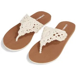 Zehentrenner »DITSY CROCHET SANDALS«, Gr. 36, Snow White, , 64492148-36