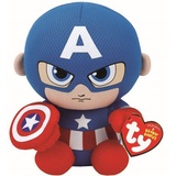 Ty Deutschland - Captain America 15cm, Material: 100% Polyester geprüft nach EN-71. Farbe: mehrfarbig