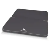 Knuffelwuff Hundematte Tacoma Orthopädisch Faltbar Velours 120 x 100cm Anthrazit