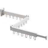 Eieenotee Innen Ausziehbarer Wäscheständer Platzsparend 3-Fach mit 18 Aluminiumringen