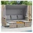 vidaXL Loungesofa 3-Sitzer grau
