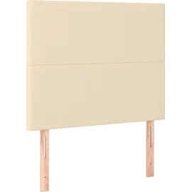 vidaXL Boxspringbett 120 x 200 cm Creme