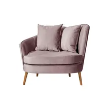 Max Winzer Sessel Miranda Samt 106 x 88 x 0 cm Rosa/Pink