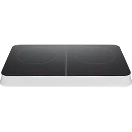 Medion Doppel-Induktionskochplatte, 3500 Watt, Zwei Kochplatten, 10 Temperaturstufen, LED Display, MD18493, schwarz