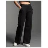 TRIGEMA Damen, Jogginghose mit weitem Bein Freizeithose schwarz, L EU - L