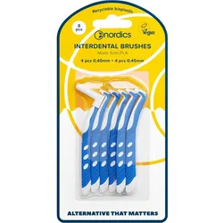 Öko Interdental Zahnbürste L Pla 4x0.4 + 4x0.45 8 ST