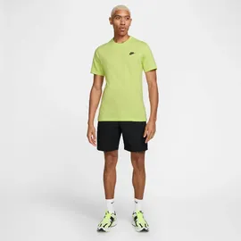 Nike Sportswear Freizeit T-Shirt Herren 736 - lt lemon twist/black 3XL