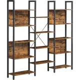 Leiterregal, 158x24x166cm, Rustikales Braun